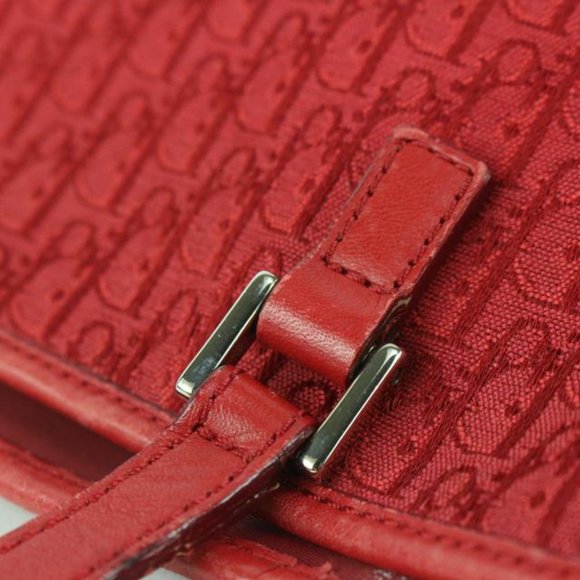 Dior Red Monogram Trotter Book Tote Shopper Bag 98da43 - Picture 9 of 12
